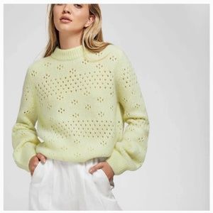 Anine Bing Candice Sweater in Limoncello